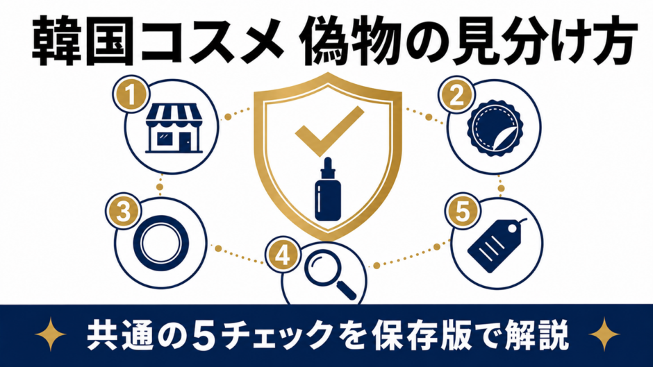 韓国コスメ 偽物の見分け方 5つのチェック