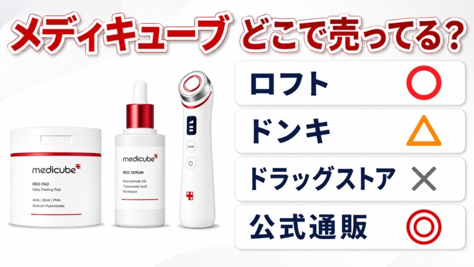 メディキューブはどこで売ってる？販売店チェックリスト