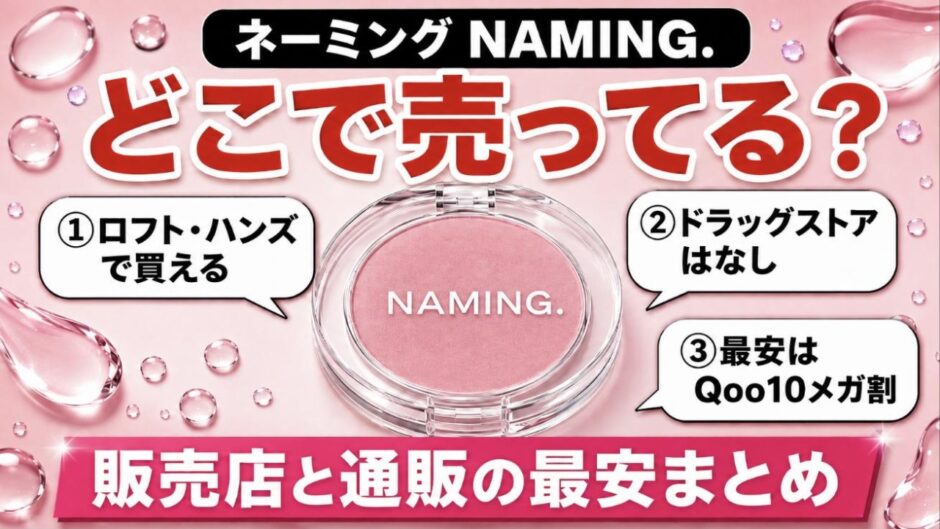 ネーミング NAMING. どこで売ってる 販売店と通販の最安まとめ