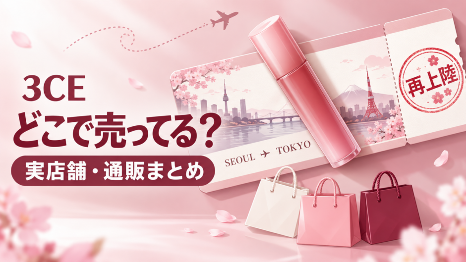 3CEはどこで売ってる？実店舗・公式通販の取扱店まとめ