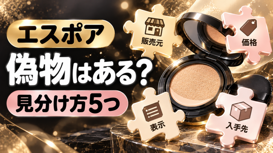 エスポアに偽物はある？クッションファンデの見分け方5つと公式ショップで安全に買う方法