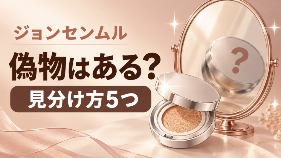 ジョンセンムルに偽物はある？クッションファンデの見分け方5つと公式ショップの選び方