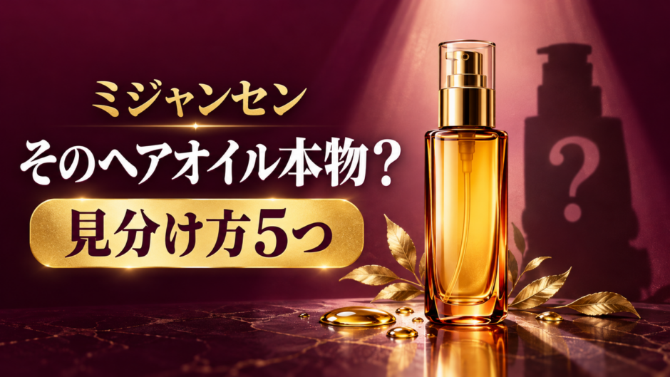 ミジャンセンに偽物はある？ヘアオイルの見分け方5つと正規品の買い方
