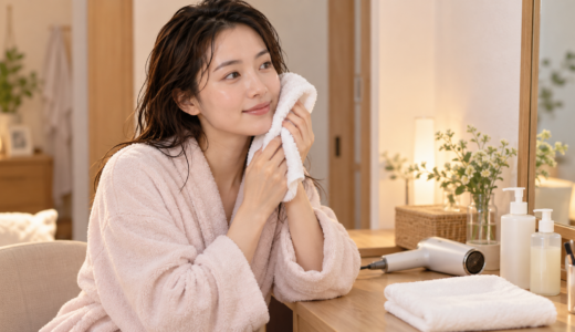 お風呂上がりのスキンケアは何が先？顔・体・髪の順番と汗が引かない日のケア